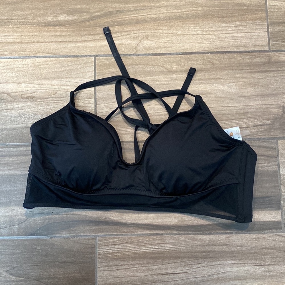 Black bikini top